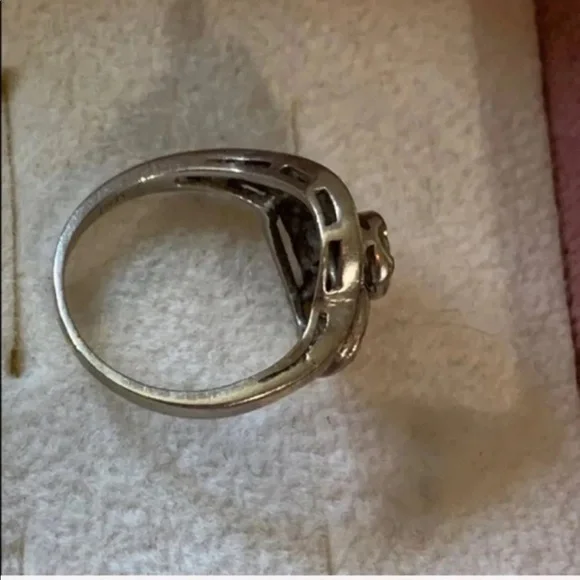 DIAMOND RING 4 1/2 Vintage - Picture 3 of 8